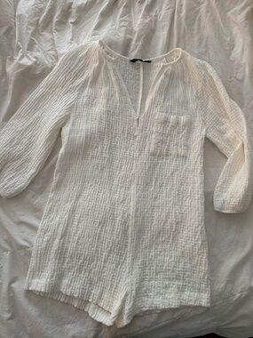 Zara Gauze Textured Romper
